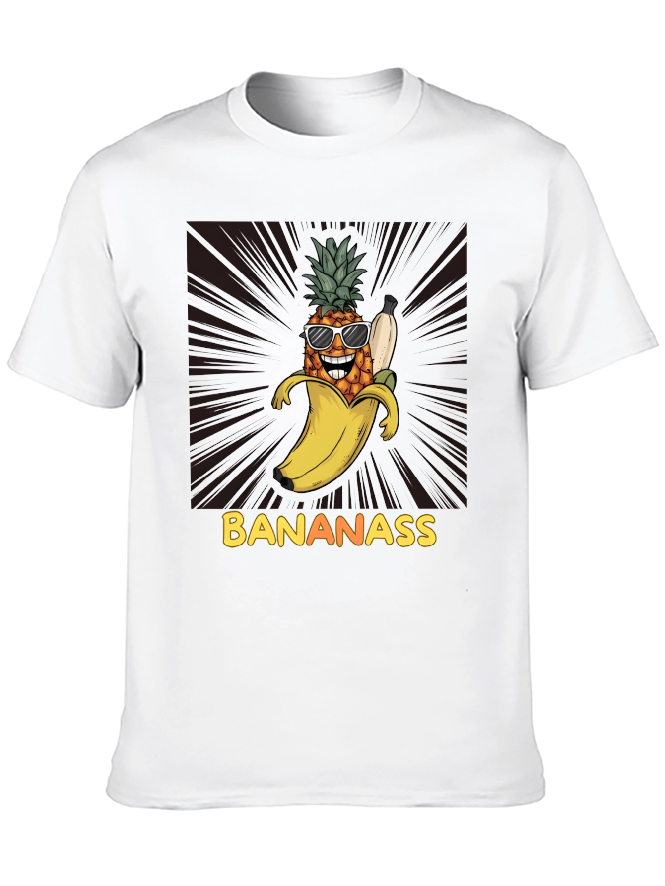 Banana Pineapple Graphic T-Shirt - Bananass Funny Tee