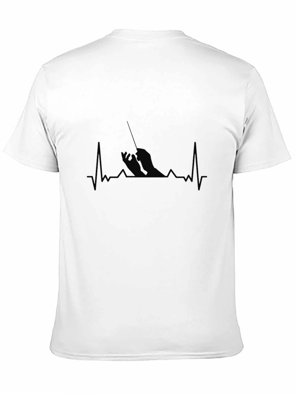 Fisherman Heartbeat T-Shirt - Black