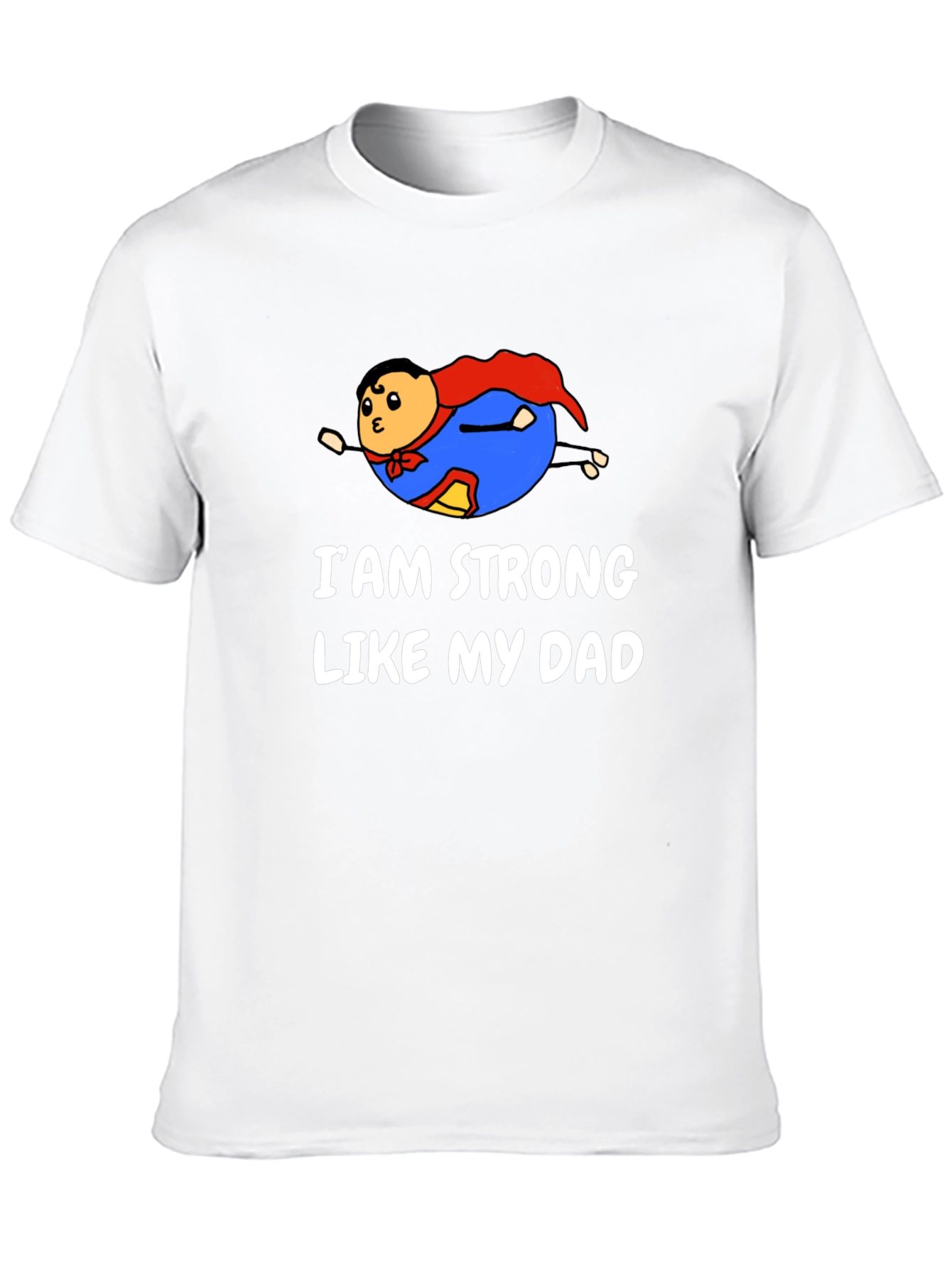 Strong Like Dad Graphic Tee - Black