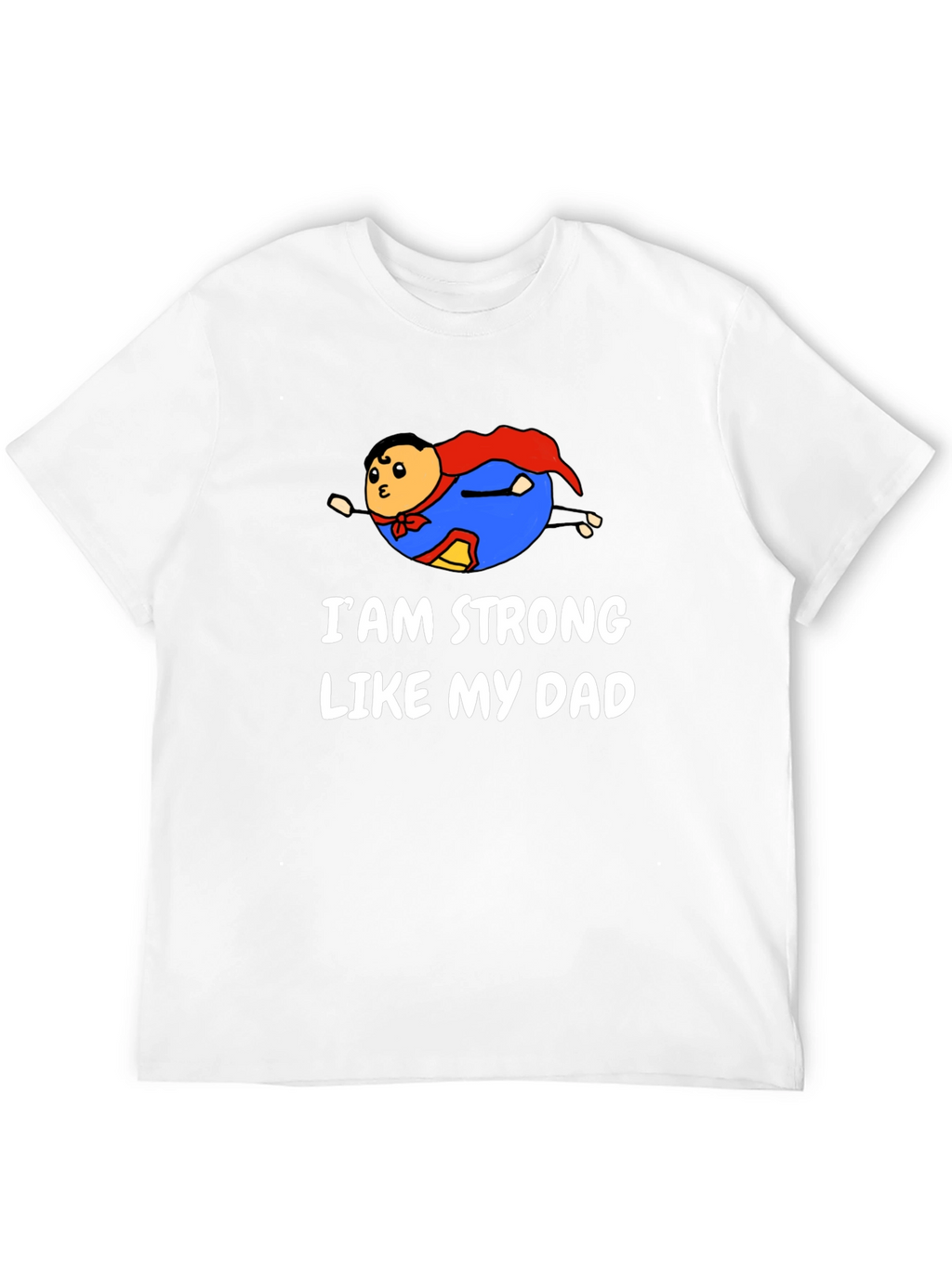 Strong Like Dad Graphic Tee - Black