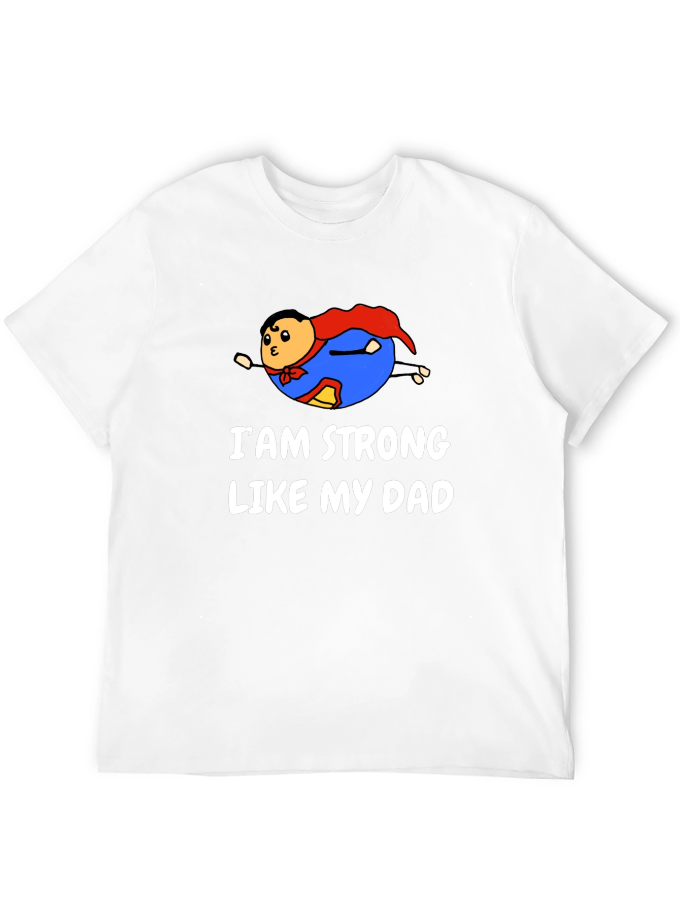 Strong Like Dad Graphic Tee - Black