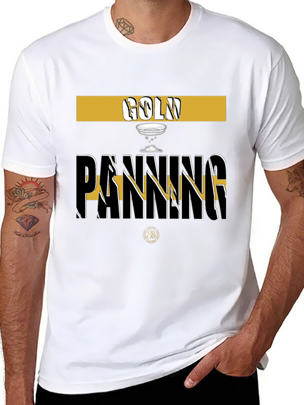 Gold Panning Graphic Tee - Stylish Prospector T-Shirt