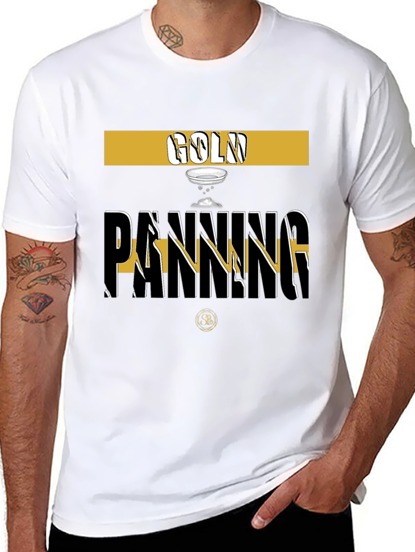 Gold Panning Graphic Tee - Stylish Prospector T-Shirt