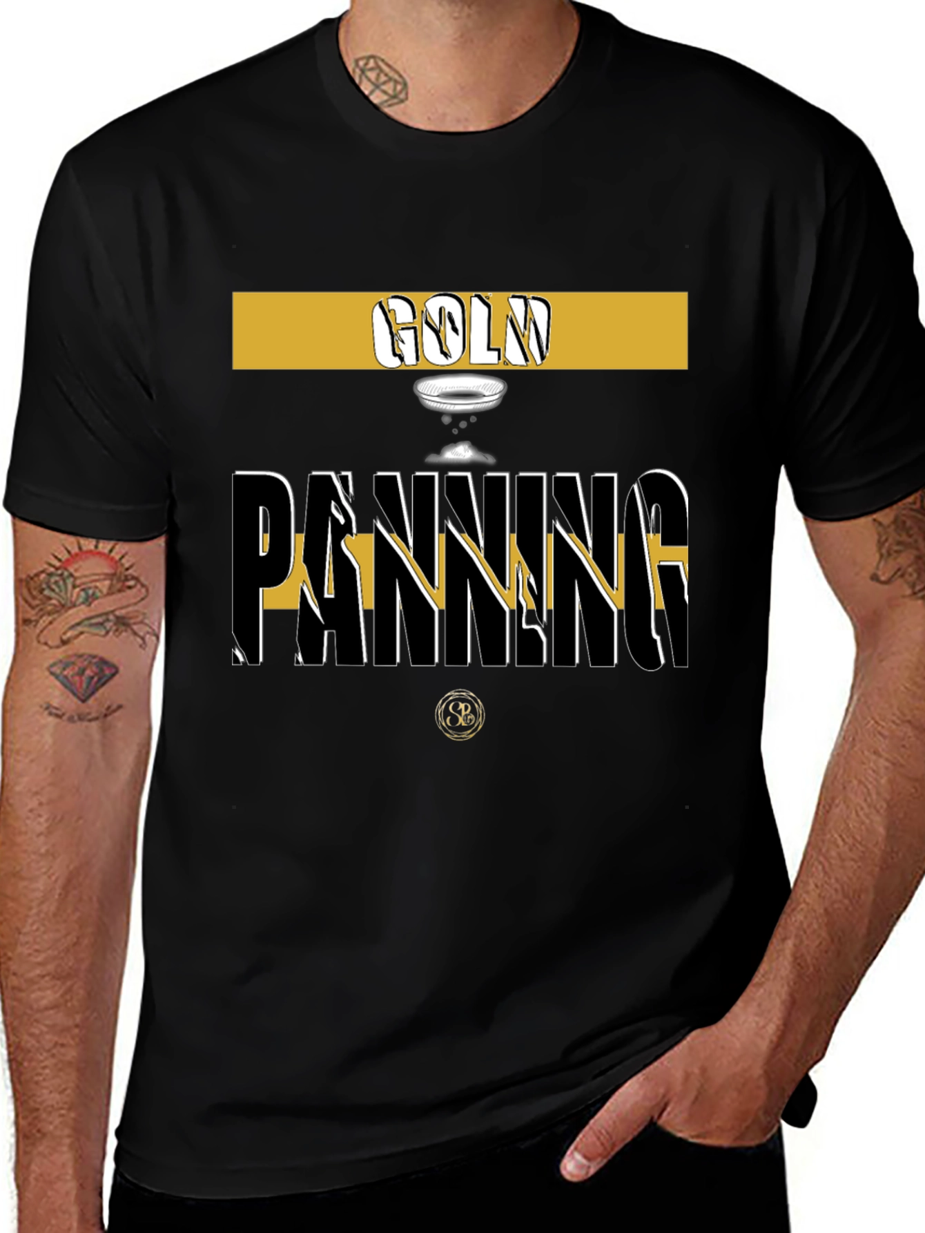 Gold Panning Graphic Tee - Stylish Prospector T-Shirt