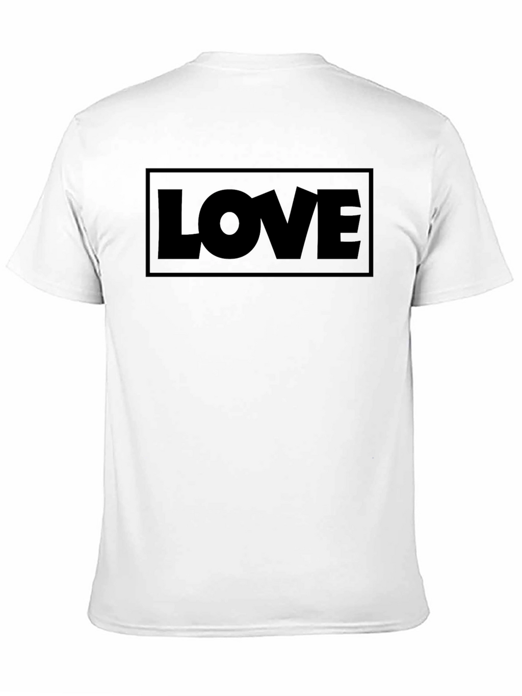 Love Graphic Print Black T-Shirt