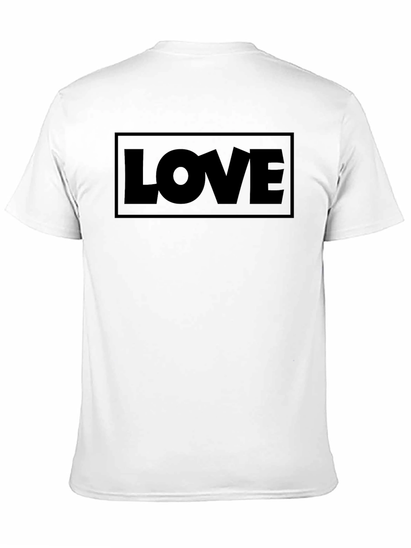 Love Graphic Print Black T-Shirt