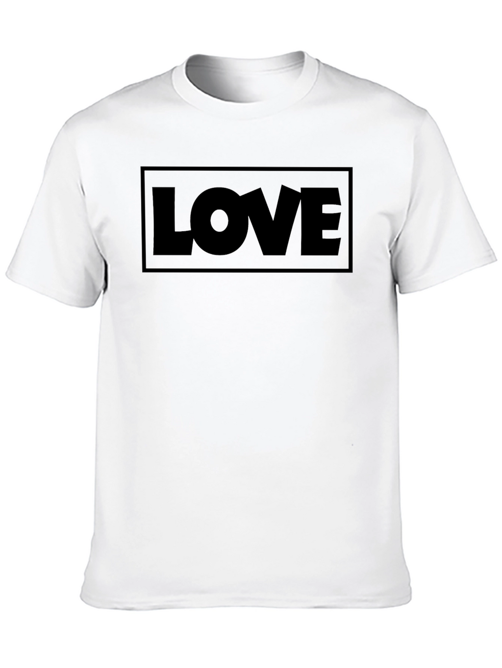 Love Graphic Print Black T-Shirt