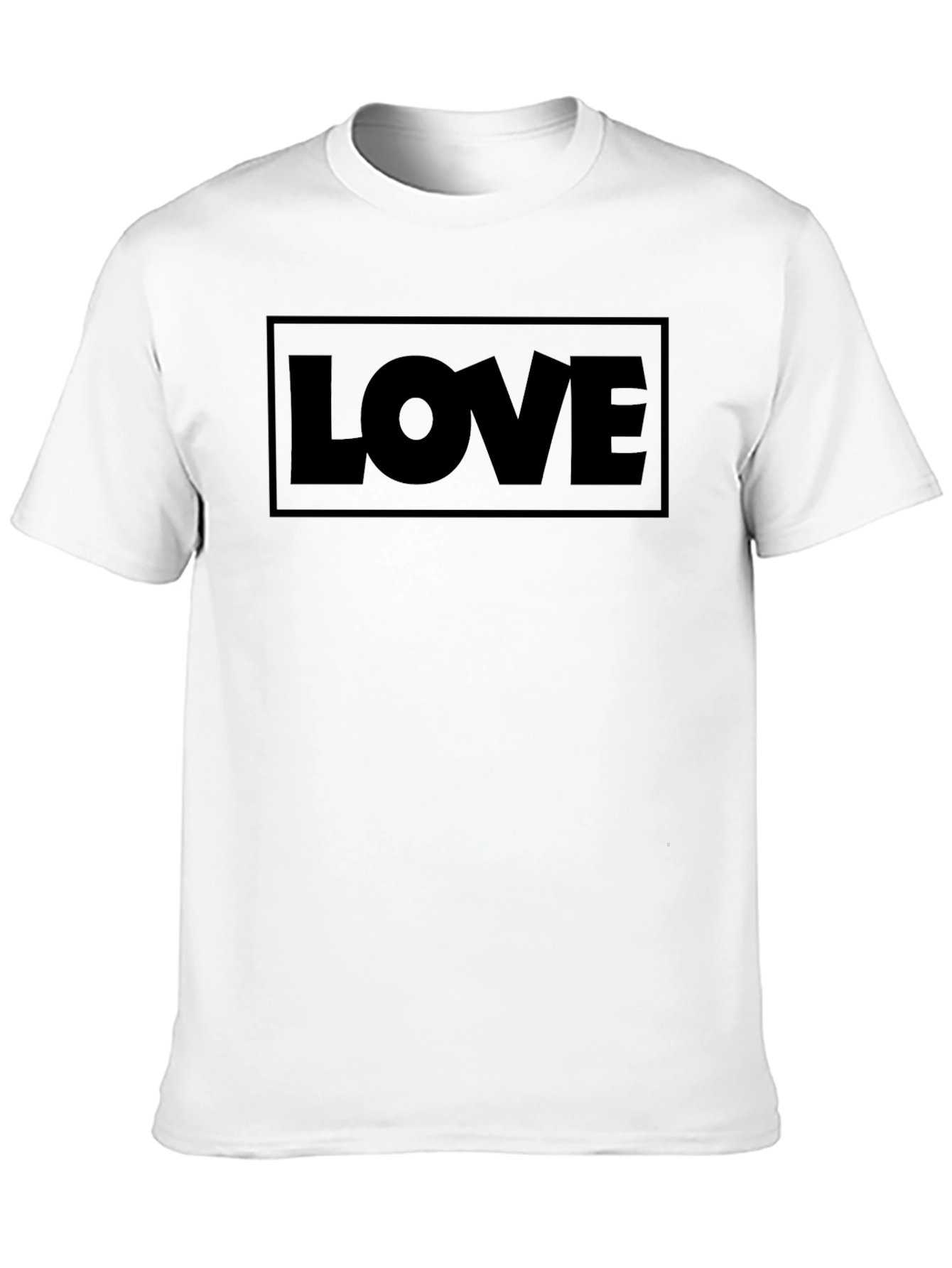 Love Graphic Print Black T-Shirt