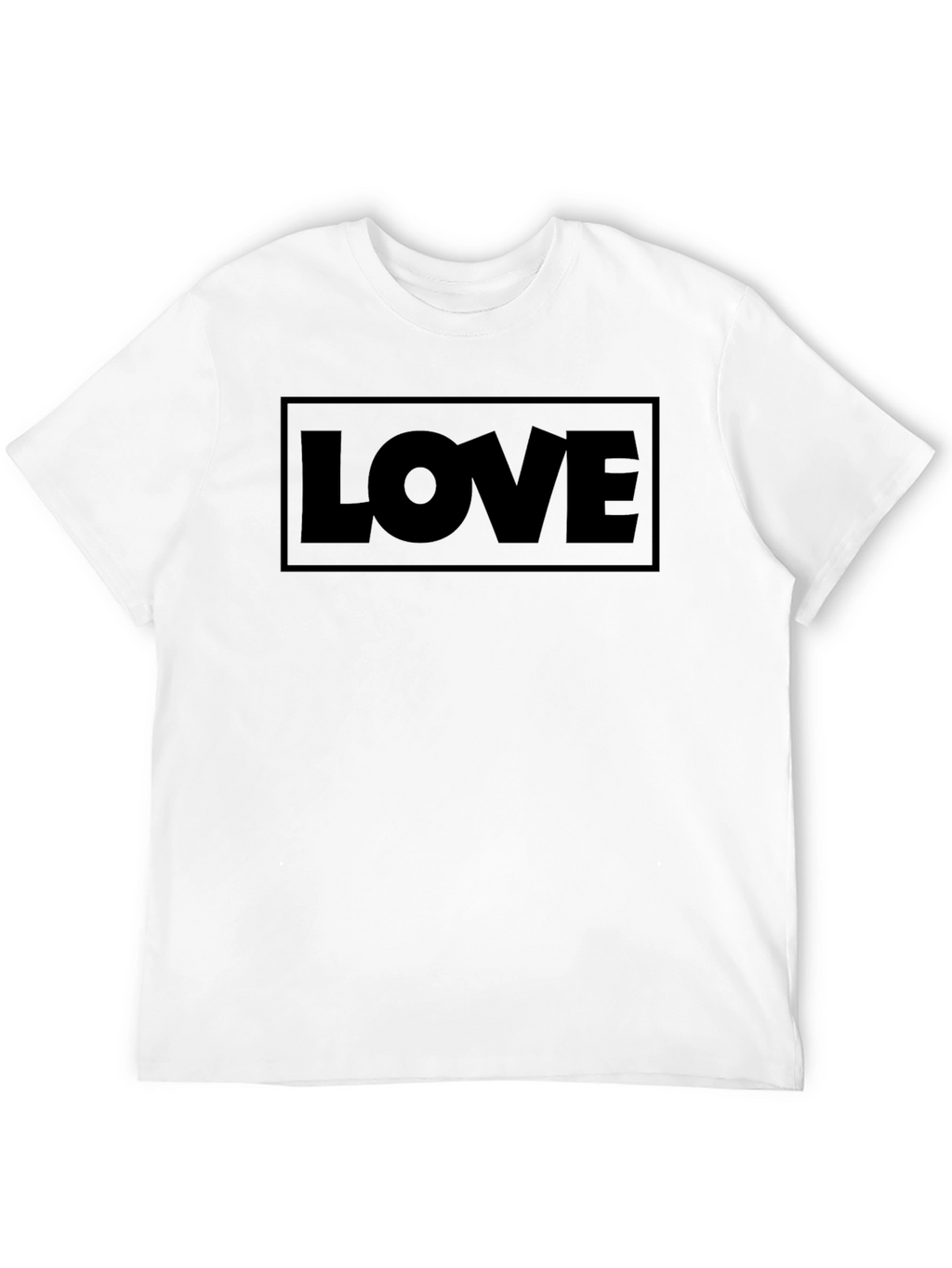 Love Graphic Print Black T-Shirt
