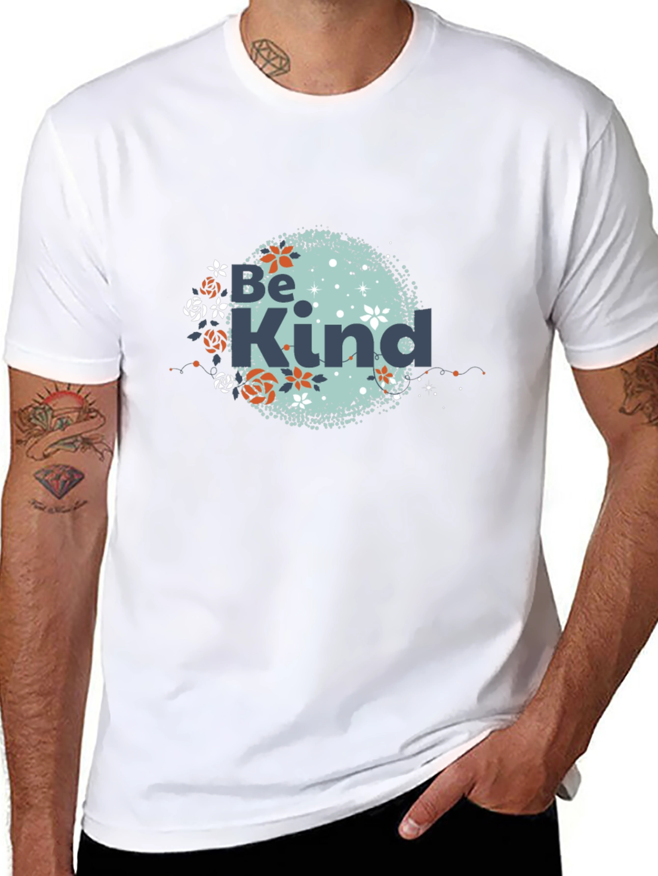 Be Kind Graphic Tee - Soft Black Cotton T-Shirt