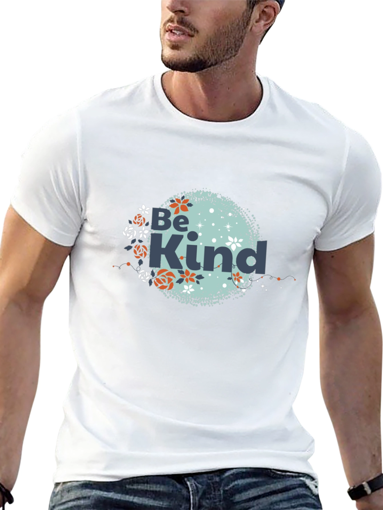 Be Kind Graphic Tee - Soft Black Cotton T-Shirt