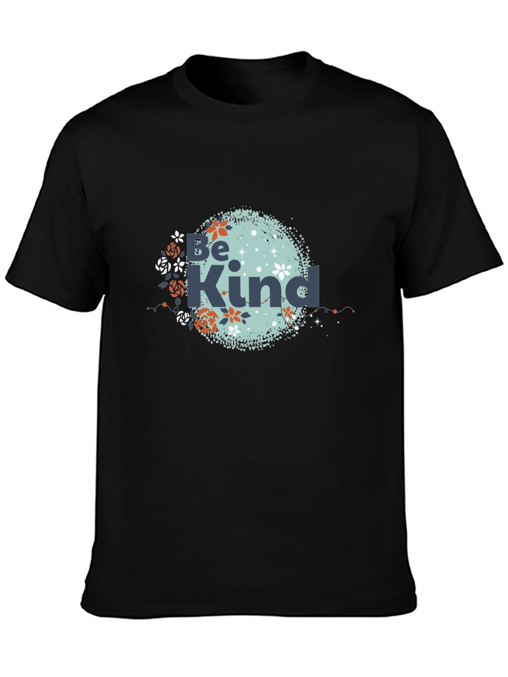 Be Kind Graphic Tee - Soft Black Cotton T-Shirt