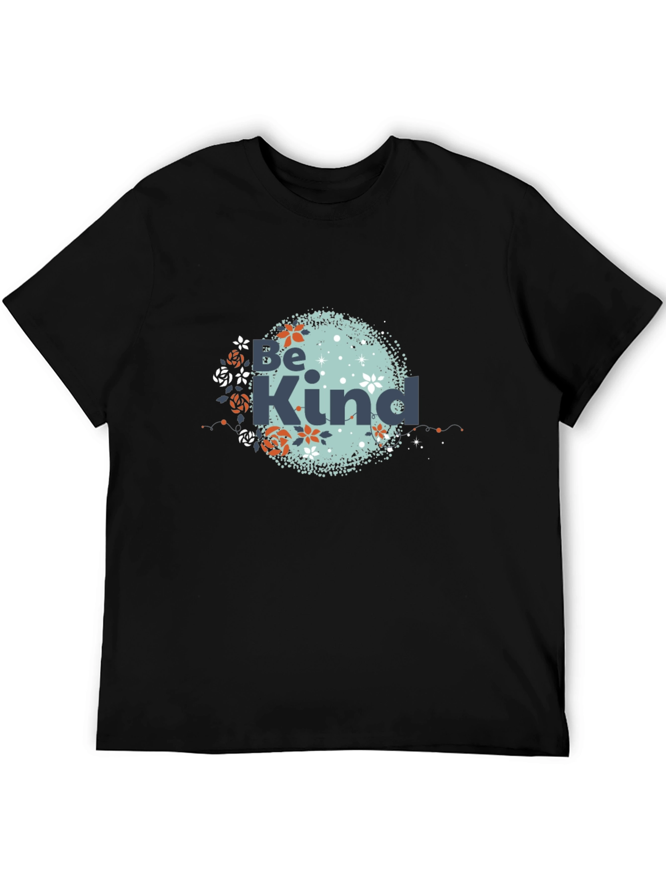 Be Kind Graphic Tee - Soft Black Cotton T-Shirt