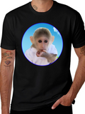 Cute Monkey T-Shirt - Unique Graphic Tee