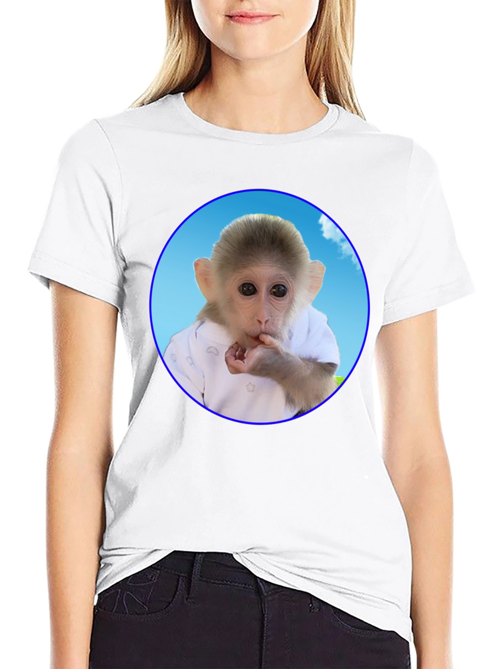 Cute Monkey T-Shirt - Unique Graphic Tee