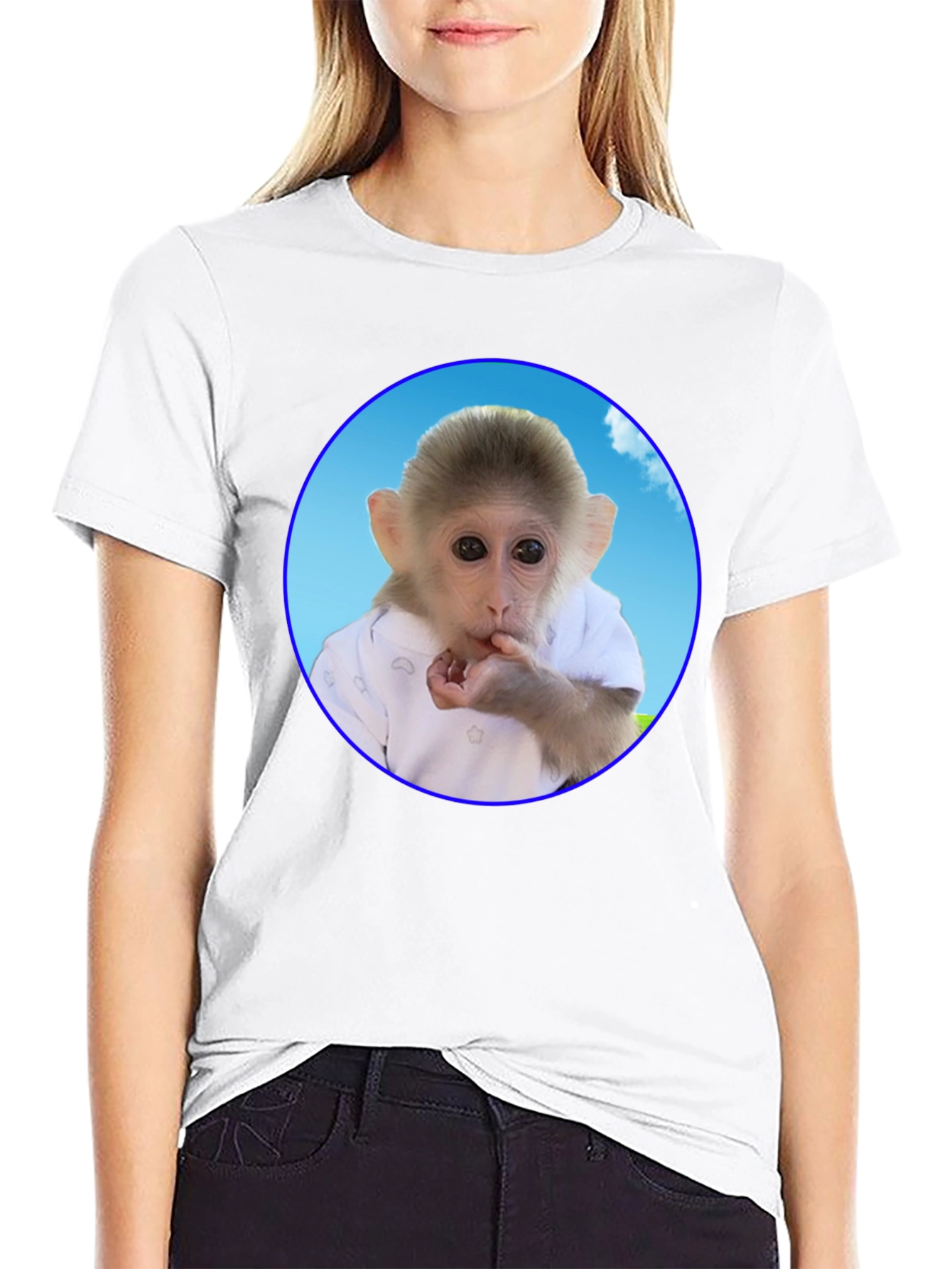 Cute Monkey T-Shirt - Unique Graphic Tee