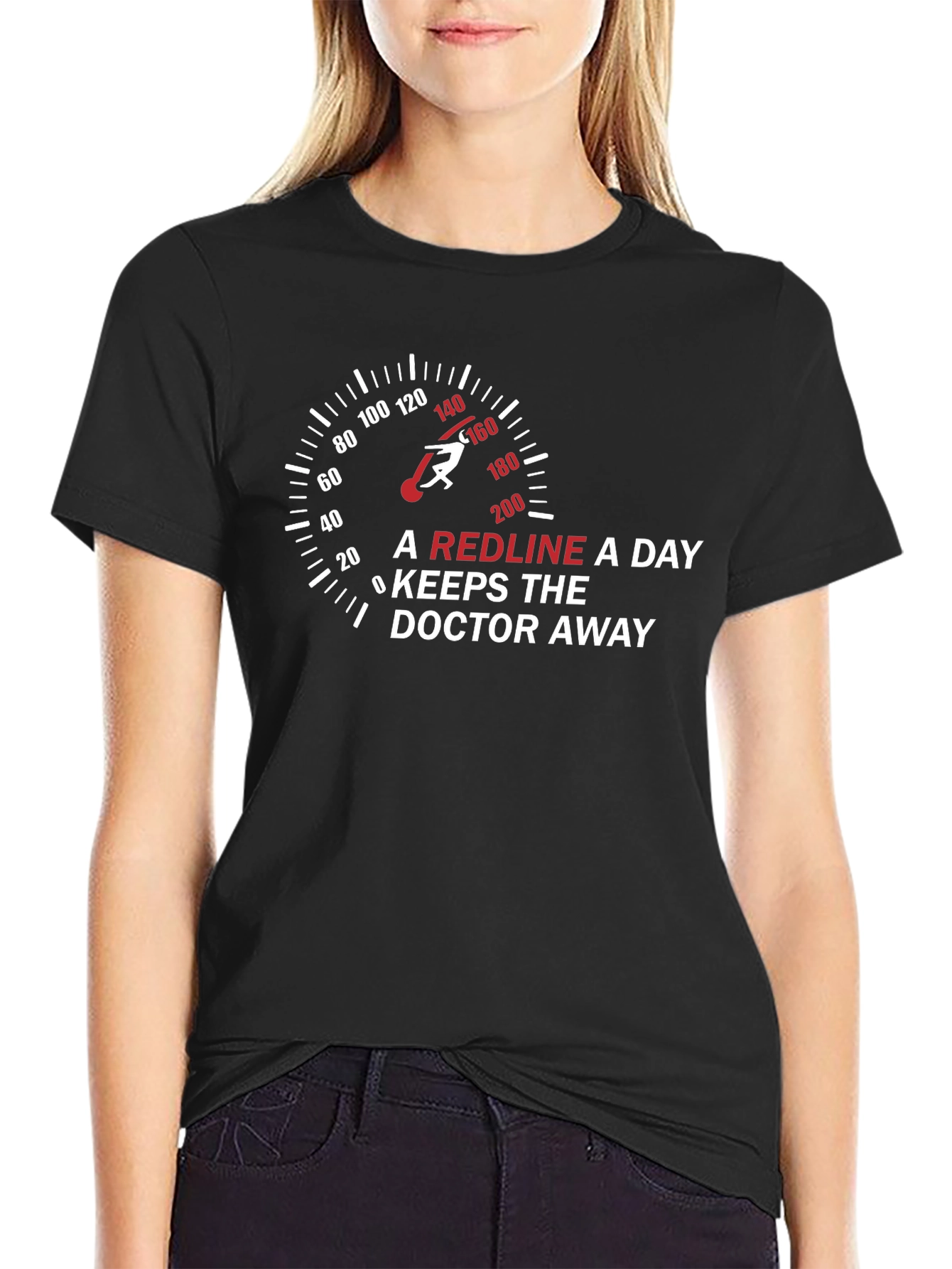 Redline Speedometer T-Shirt - Doctor Away