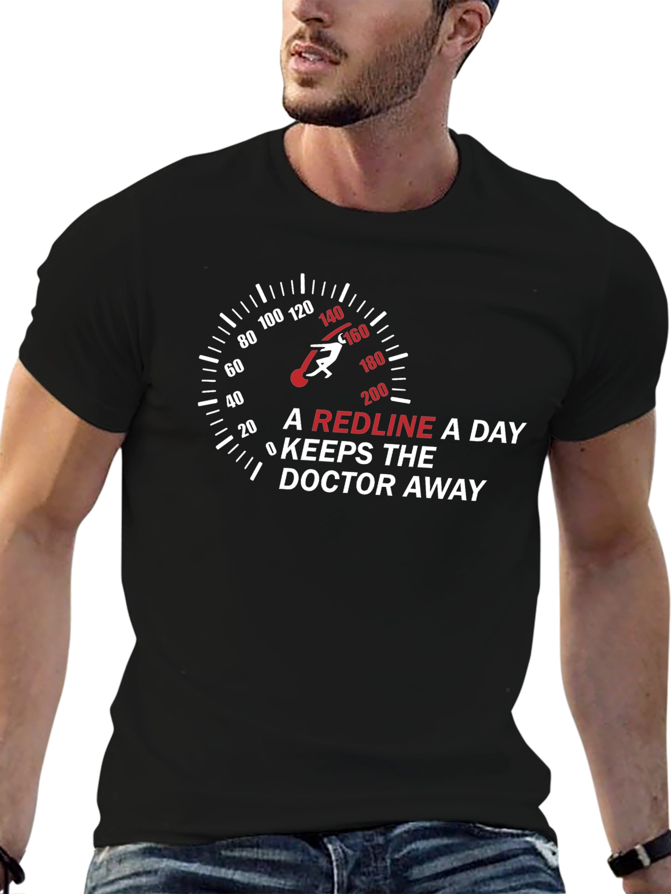 Redline Speedometer T-Shirt - Doctor Away