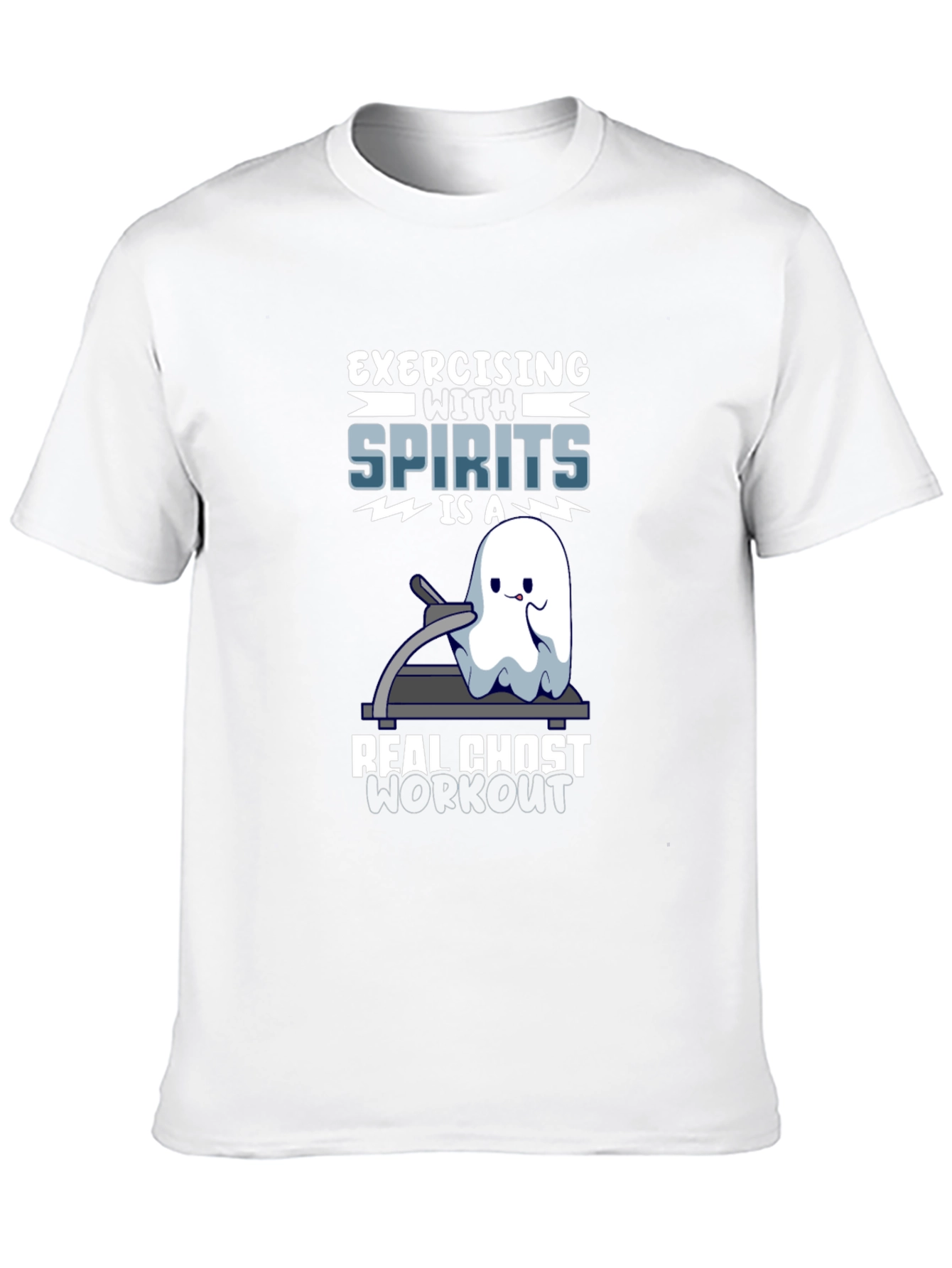 Ghost Workout T-Shirt - Exercising with Spirits!