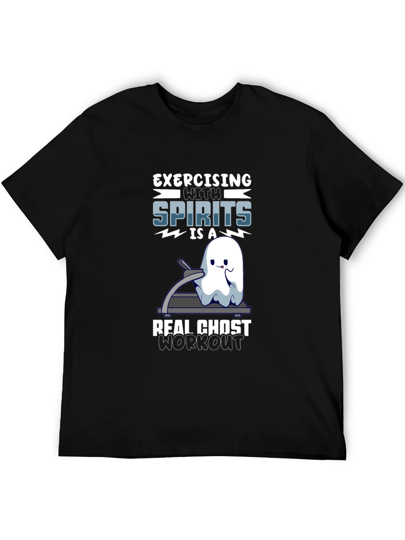 Ghost Workout T-Shirt - Exercising with Spirits!