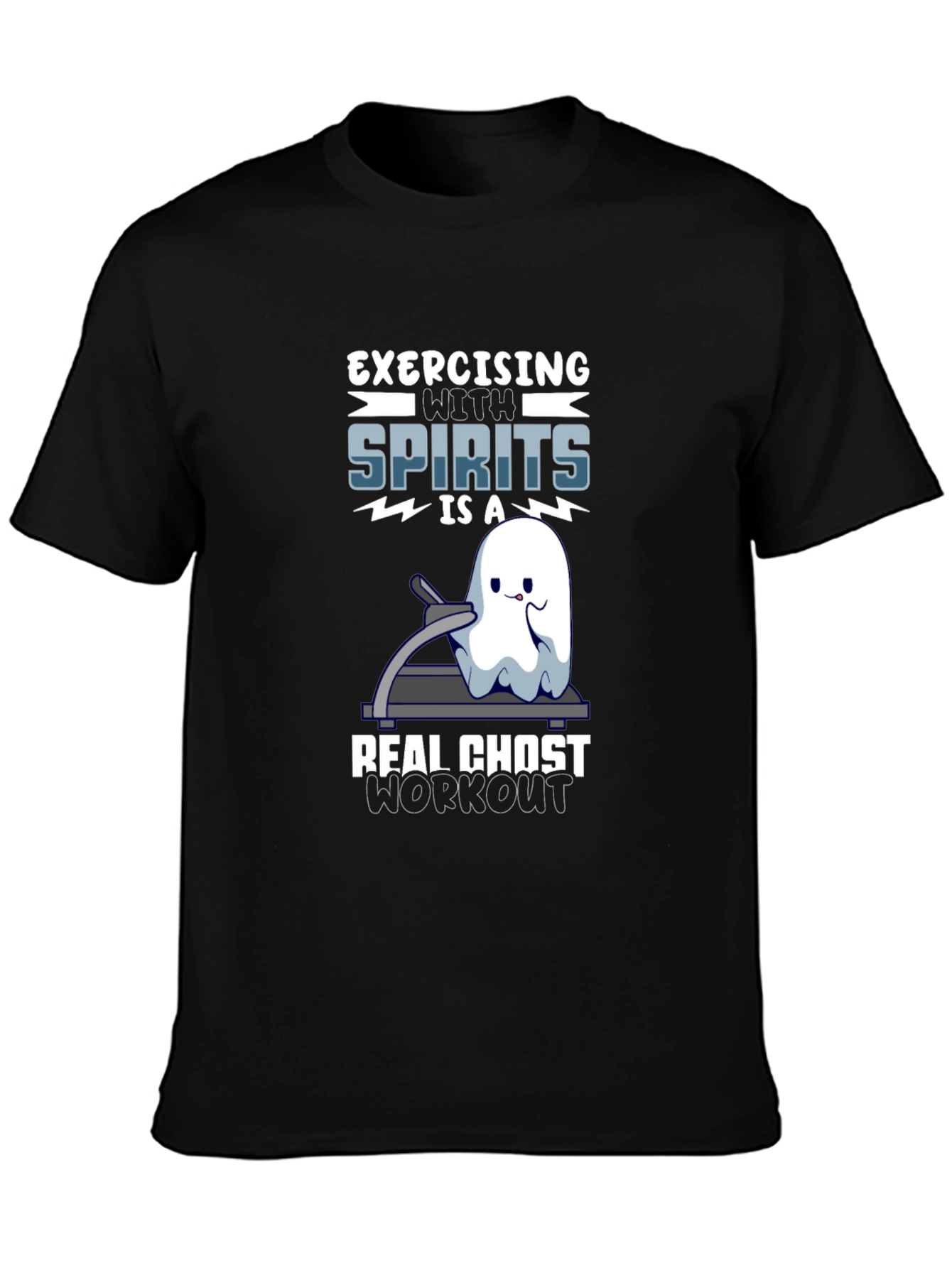 Ghost Workout T-Shirt - Exercising with Spirits!