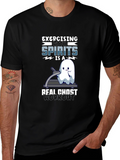 Ghost Workout T-Shirt - Exercising with Spirits!