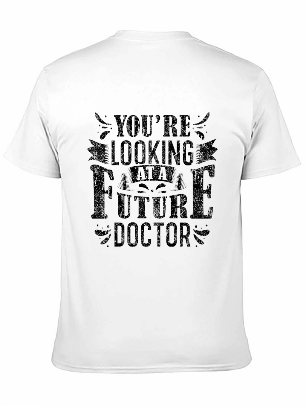 Future Doctor Graphic Tee - Black Crew Neck