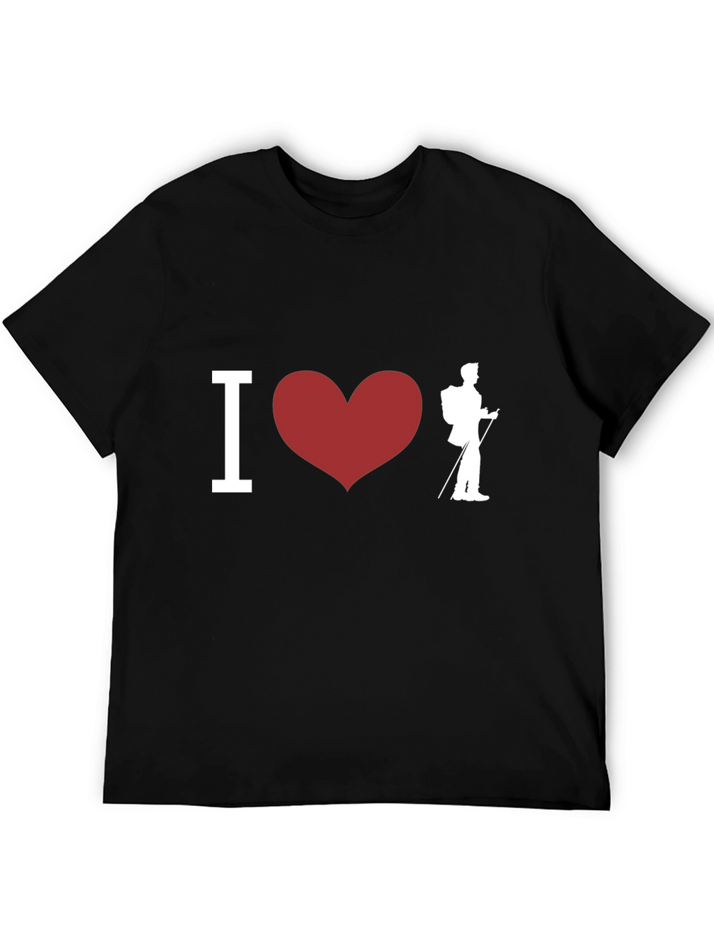 I Heart Hiking Black T-Shirt