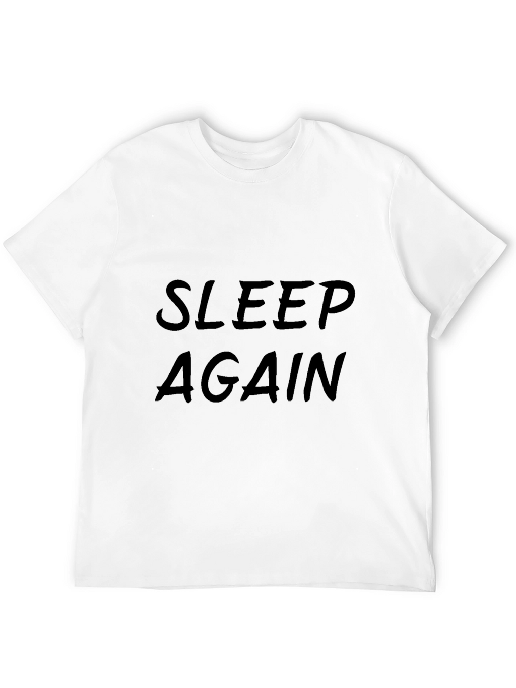 Sleep Again Black Graphic Tee Shirt