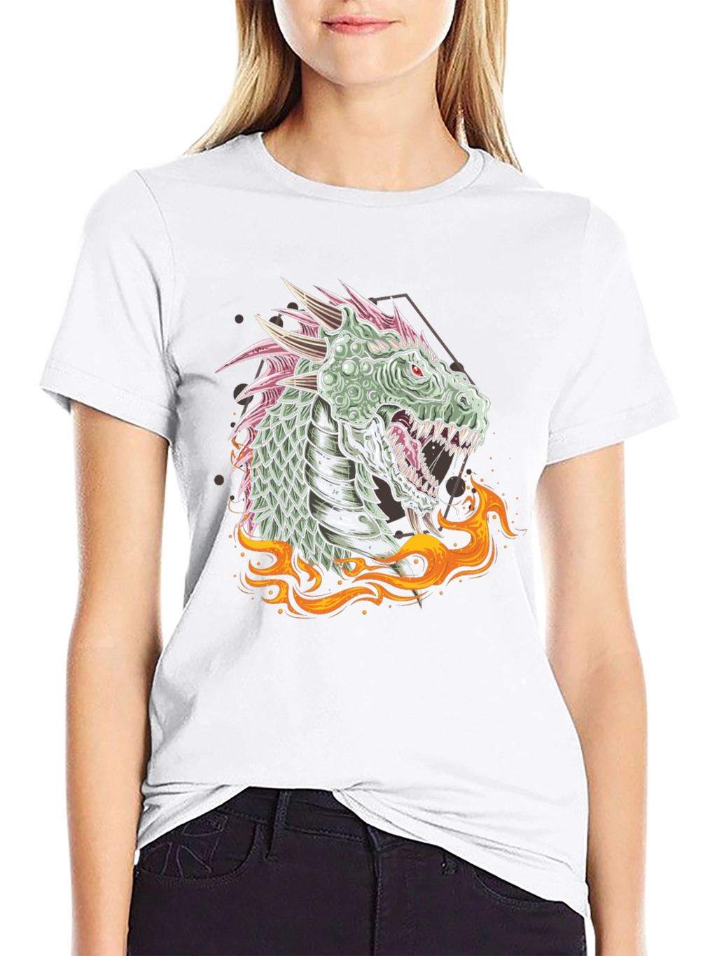 Dragon Fire Graphic Tee - Unique Design