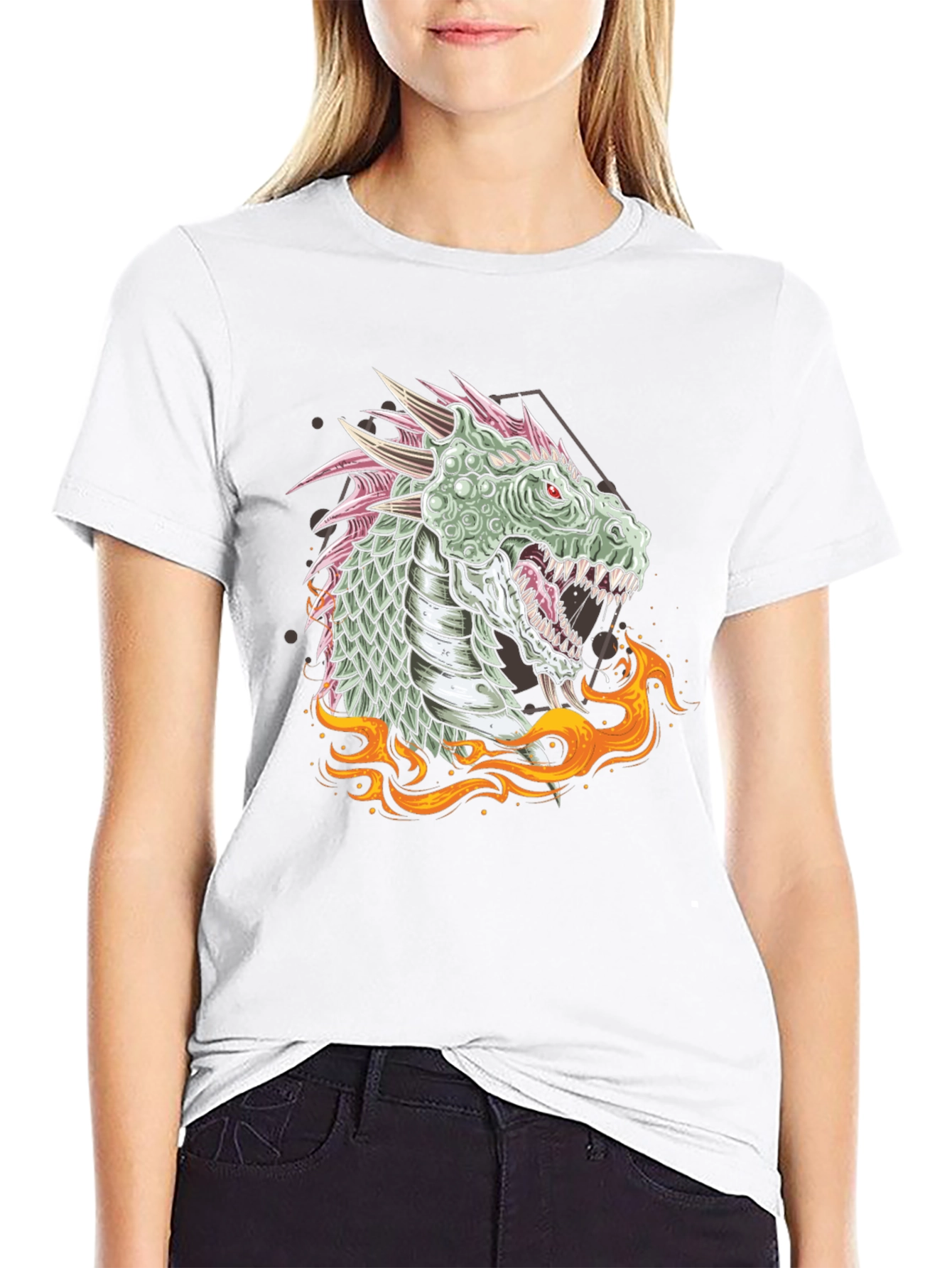Dragon Fire Graphic Tee - Unique Design