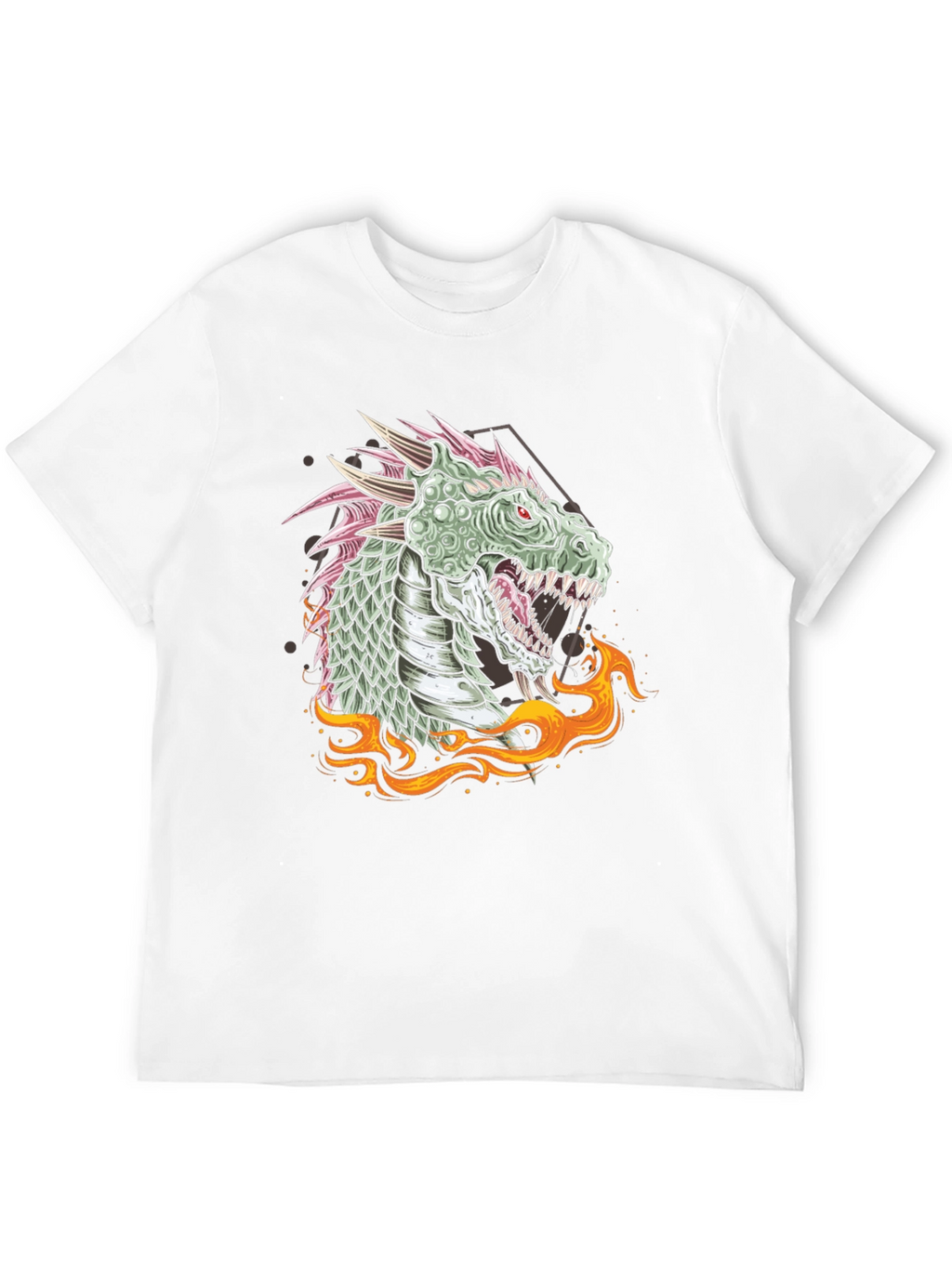 Dragon Fire Graphic Tee - Unique Design
