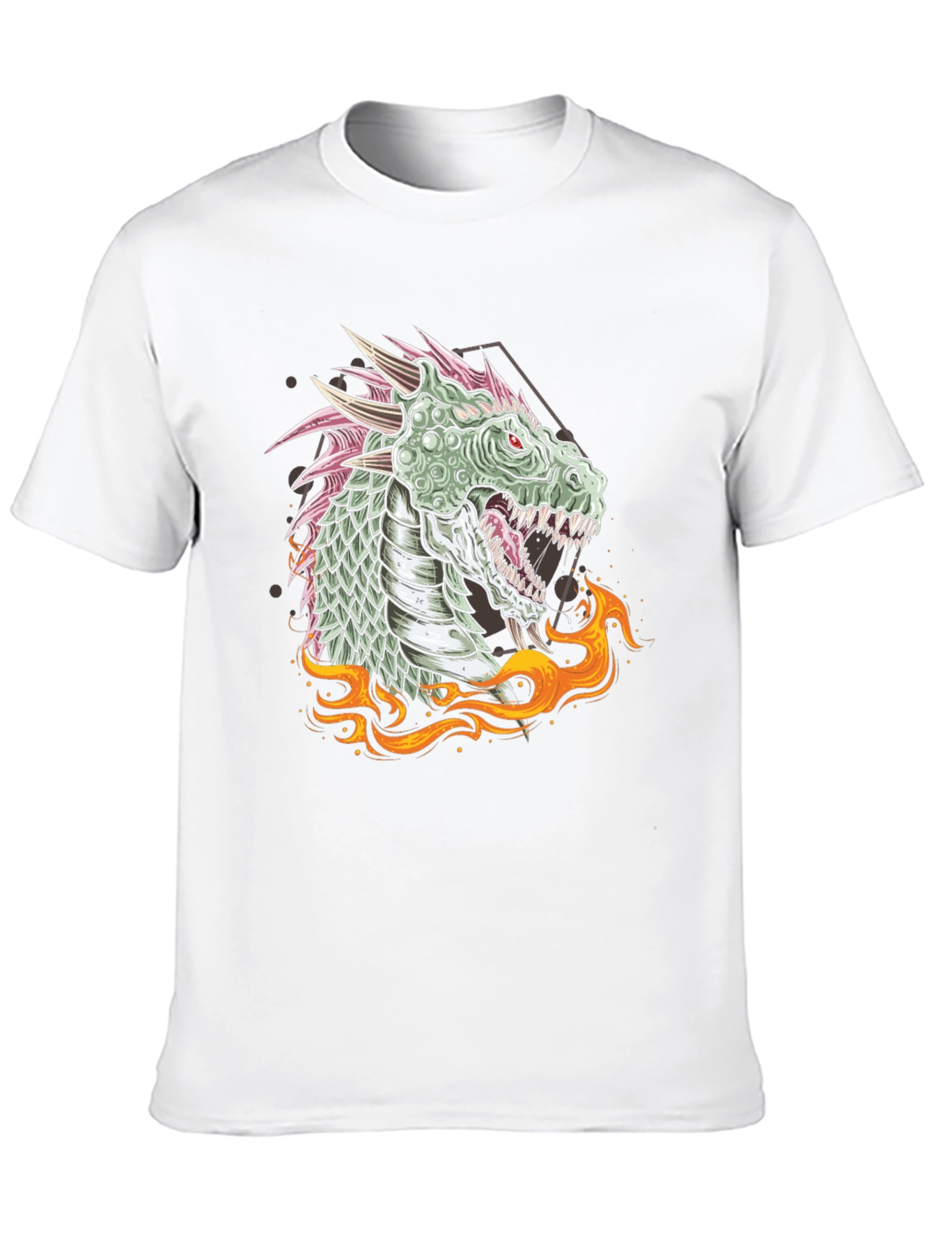 Dragon Fire Graphic Tee - Unique Design