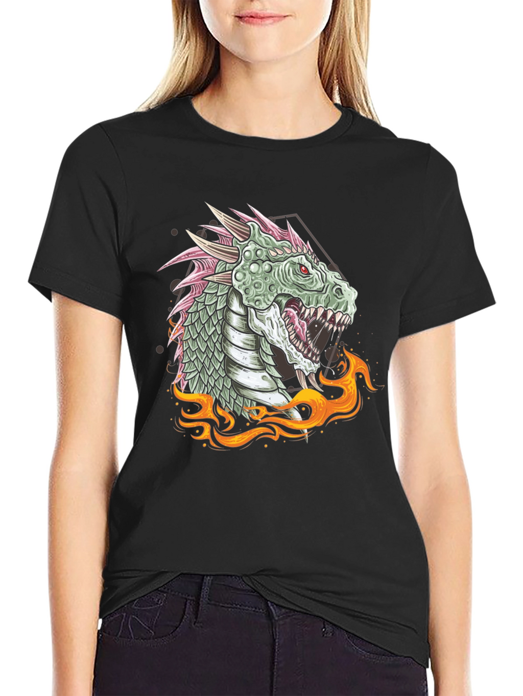 Dragon Fire Graphic Tee - Unique Design