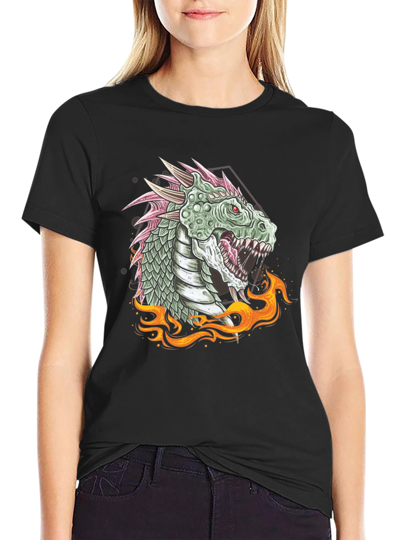 Dragon Fire Graphic Tee - Unique Design