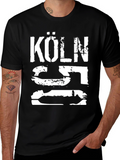 Köln T-Shirt - Black Distressed Graphic Tee