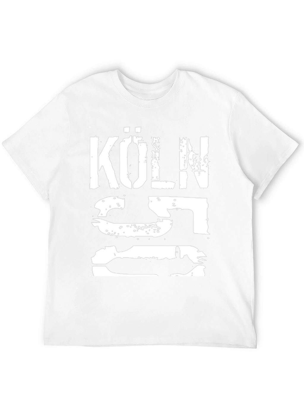 Köln T-Shirt - Black Distressed Graphic Tee