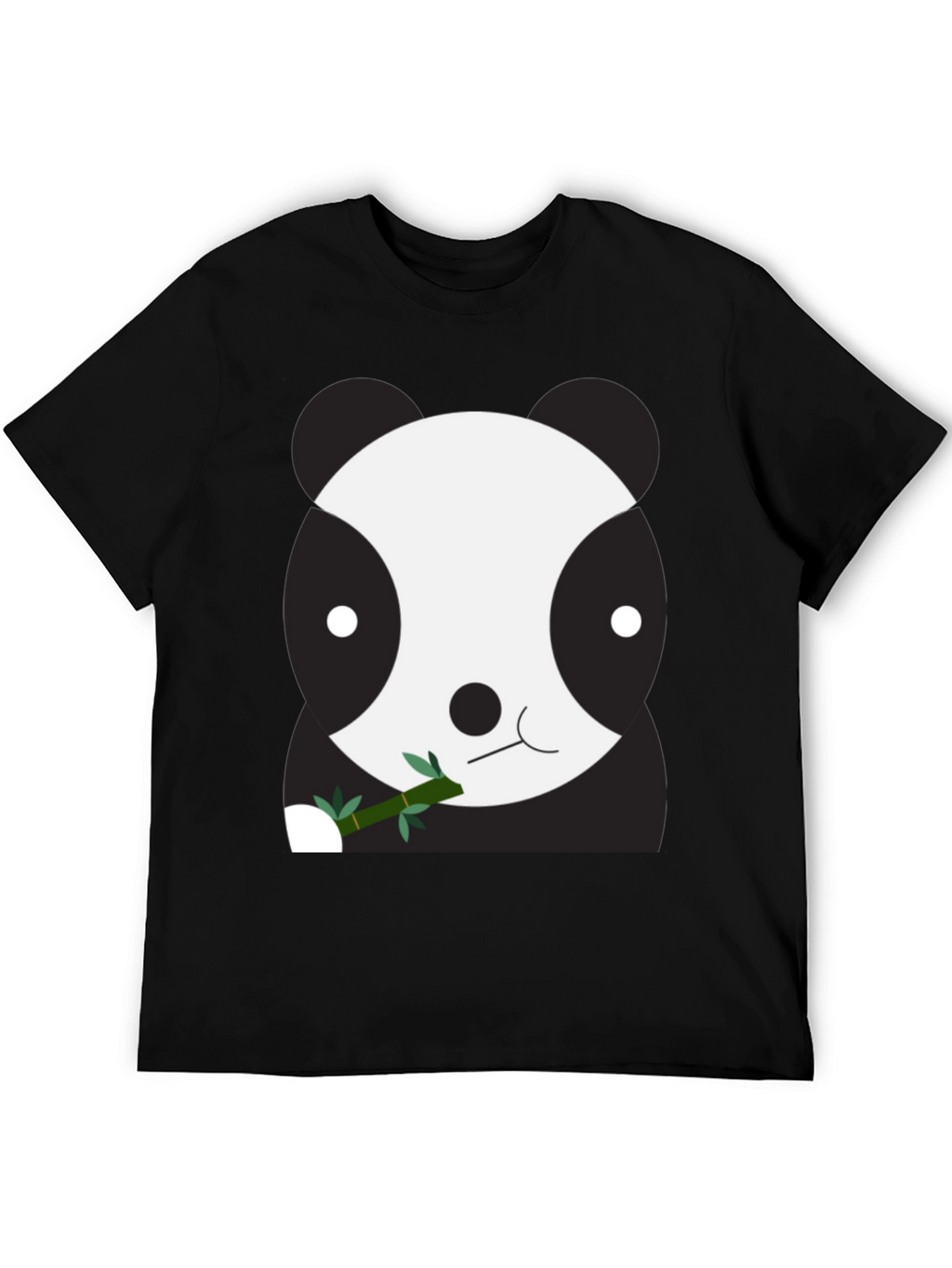 Cute Panda Bear Graphic Tee - Unisex Black T-Shirt