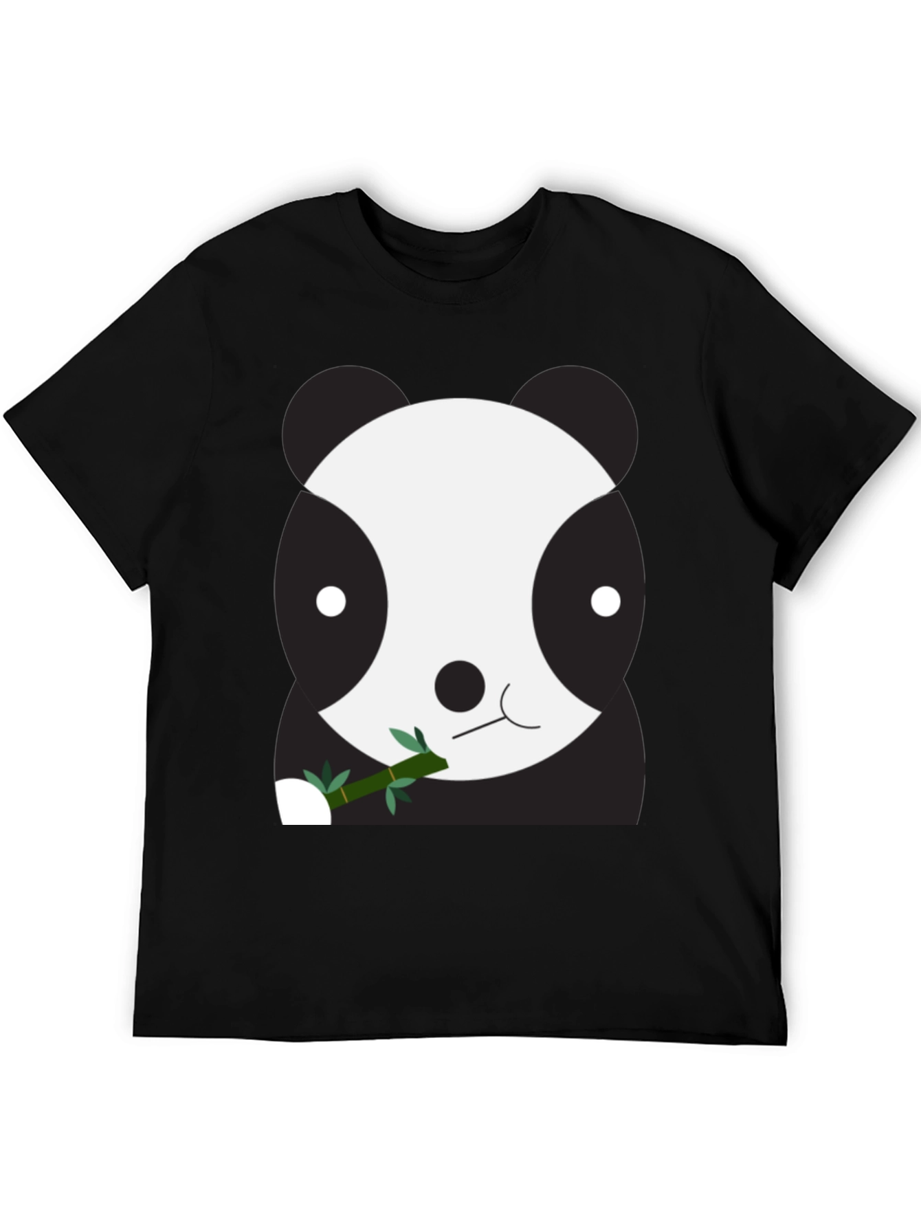 Cute Panda Bear Graphic Tee - Unisex Black T-Shirt