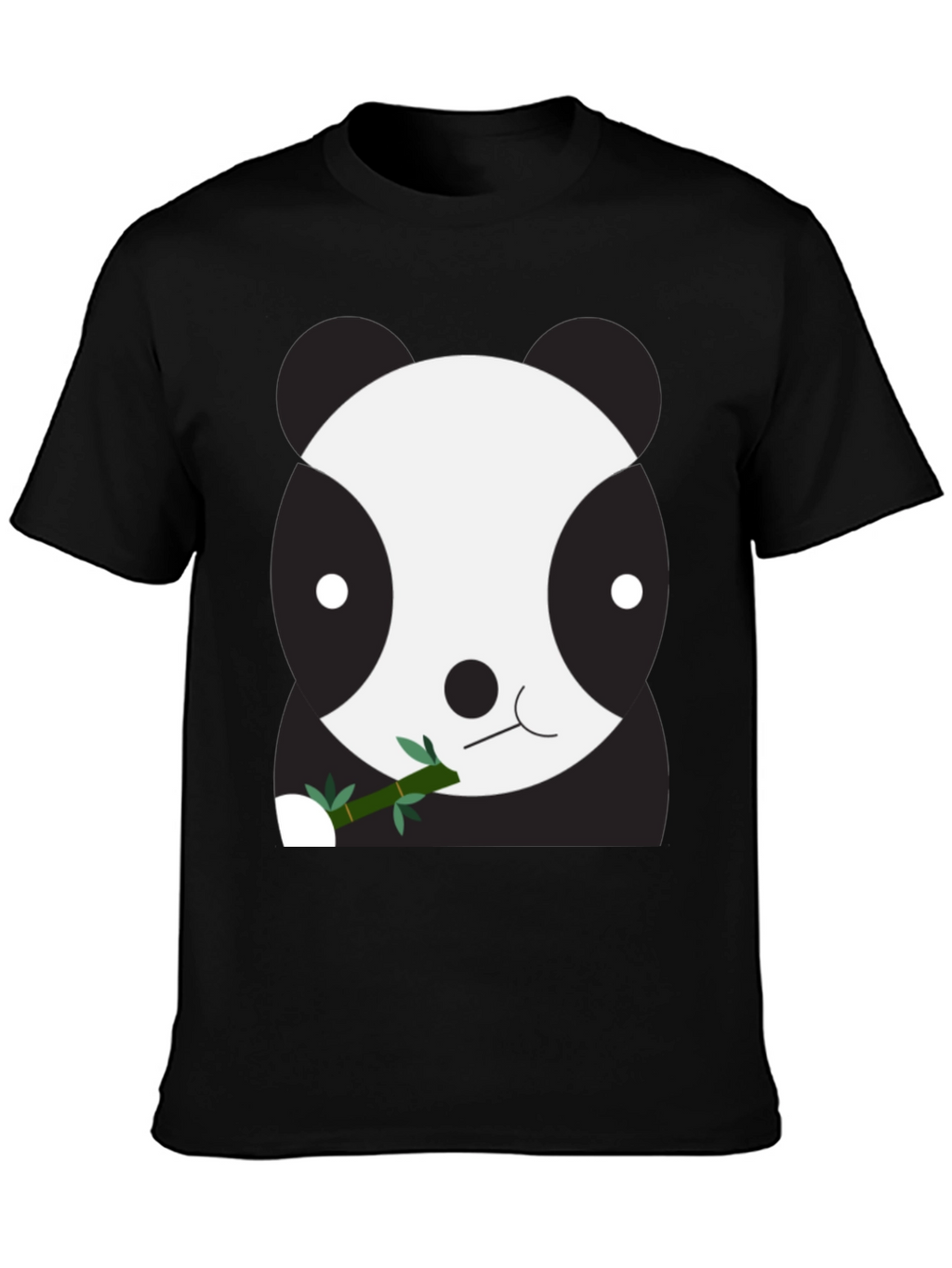 Cute Panda Bear Graphic Tee - Unisex Black T-Shirt