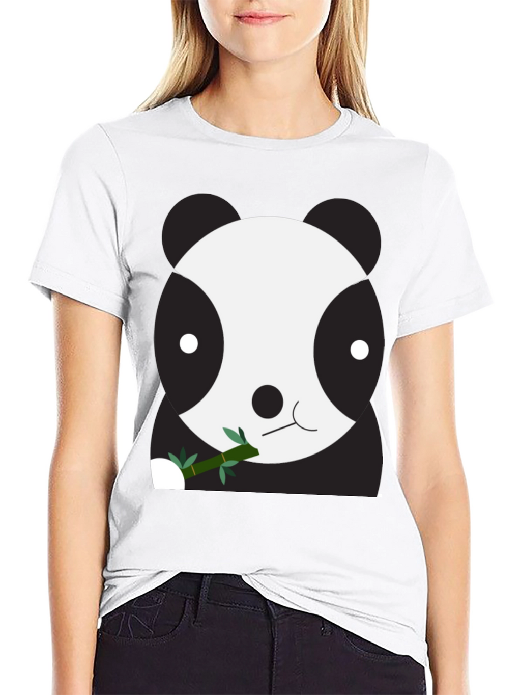 Cute Panda Bear Graphic Tee - Unisex Black T-Shirt