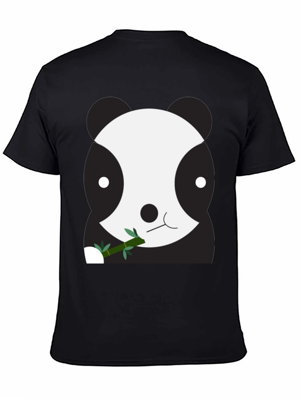 Cute Panda Bear Graphic Tee - Unisex Black T-Shirt