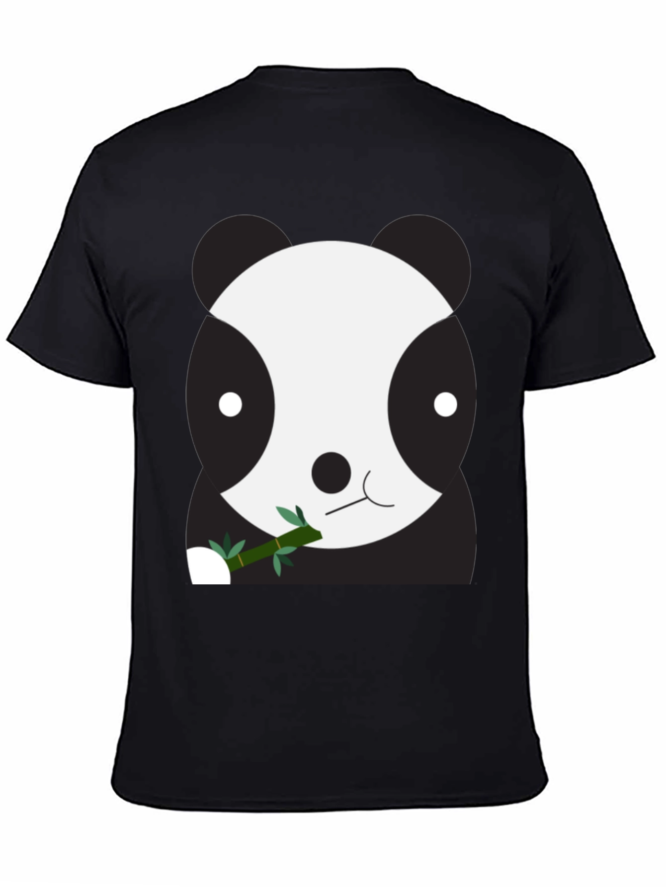Cute Panda Bear Graphic Tee - Unisex Black T-Shirt