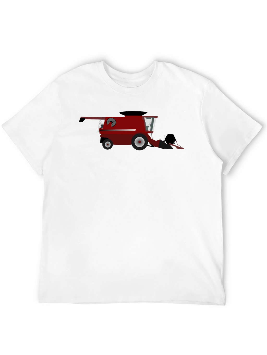 Red Combine Harvester Graphic T-Shirt