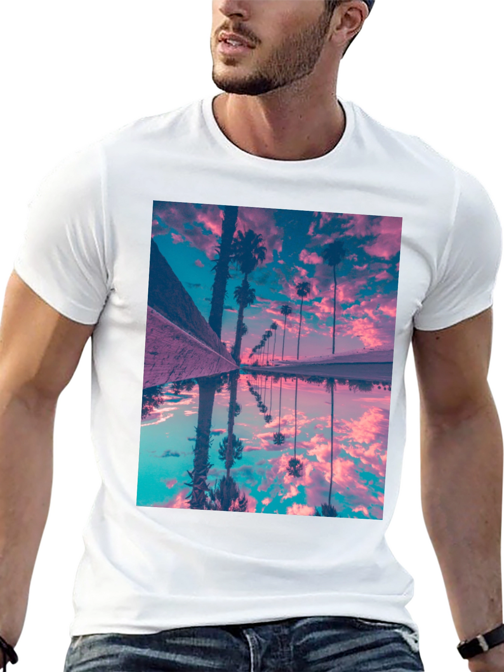 Palm Reflection Graphic Tee