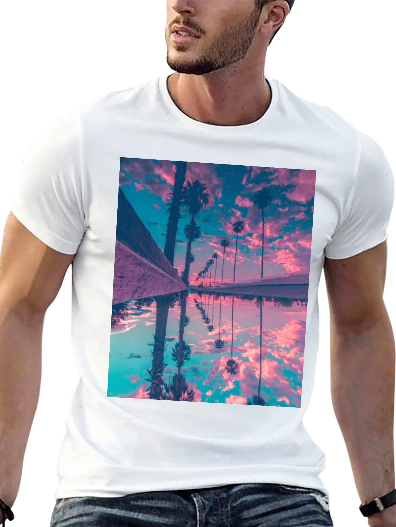 Palm Reflection Graphic Tee