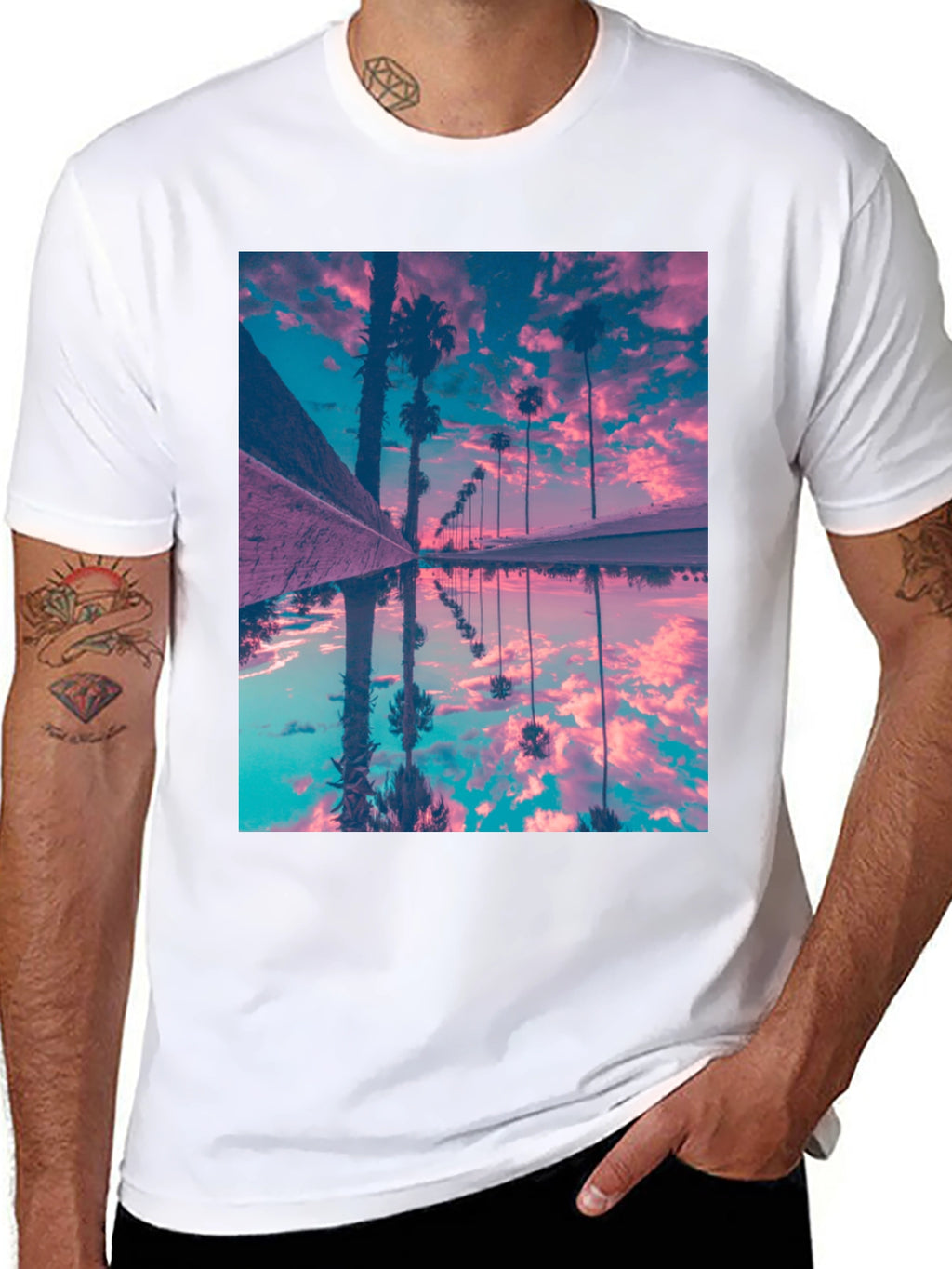 Palm Reflection Graphic Tee