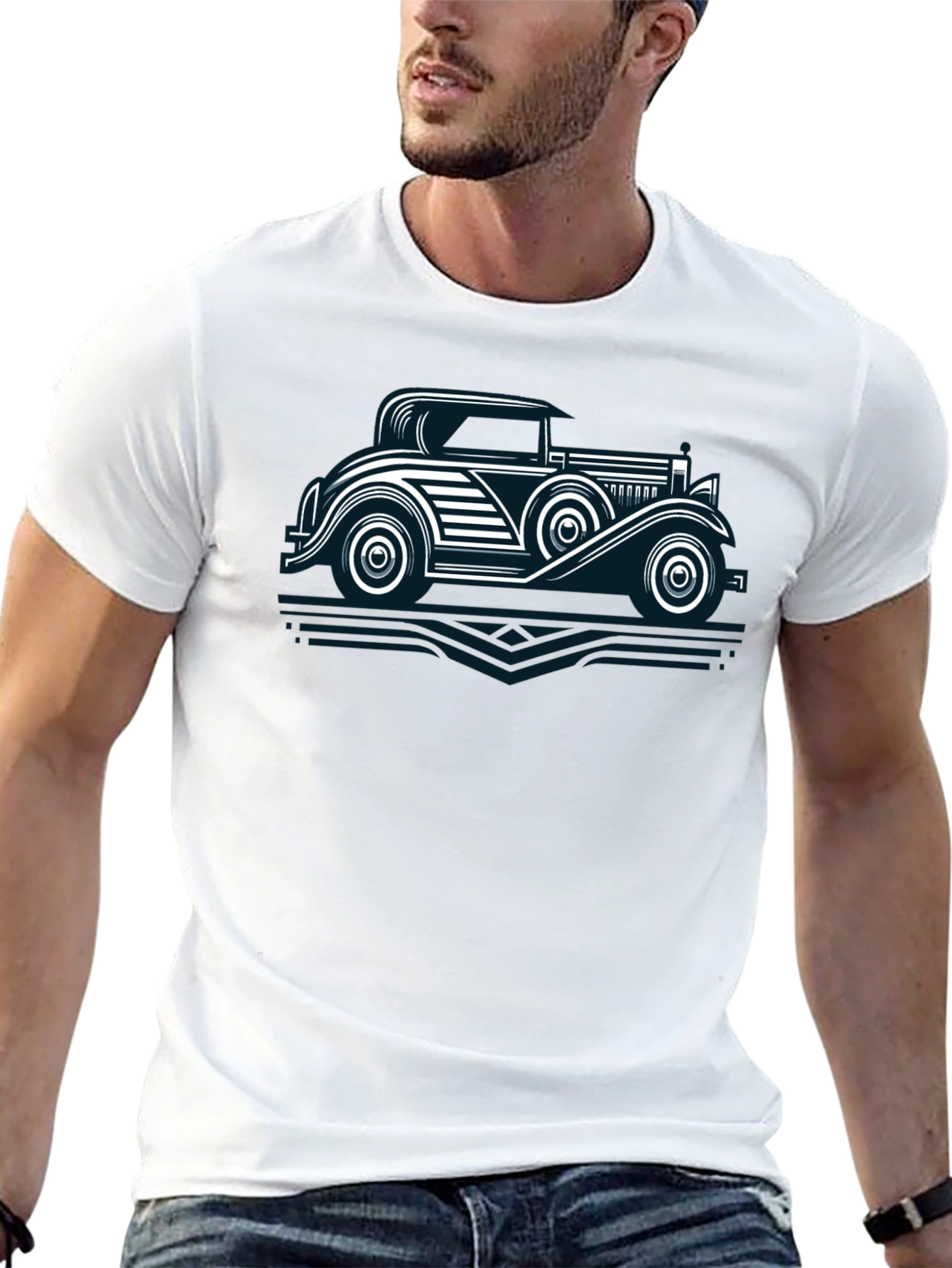 Retro Car Graphic T-Shirt - Classic Auto Tee