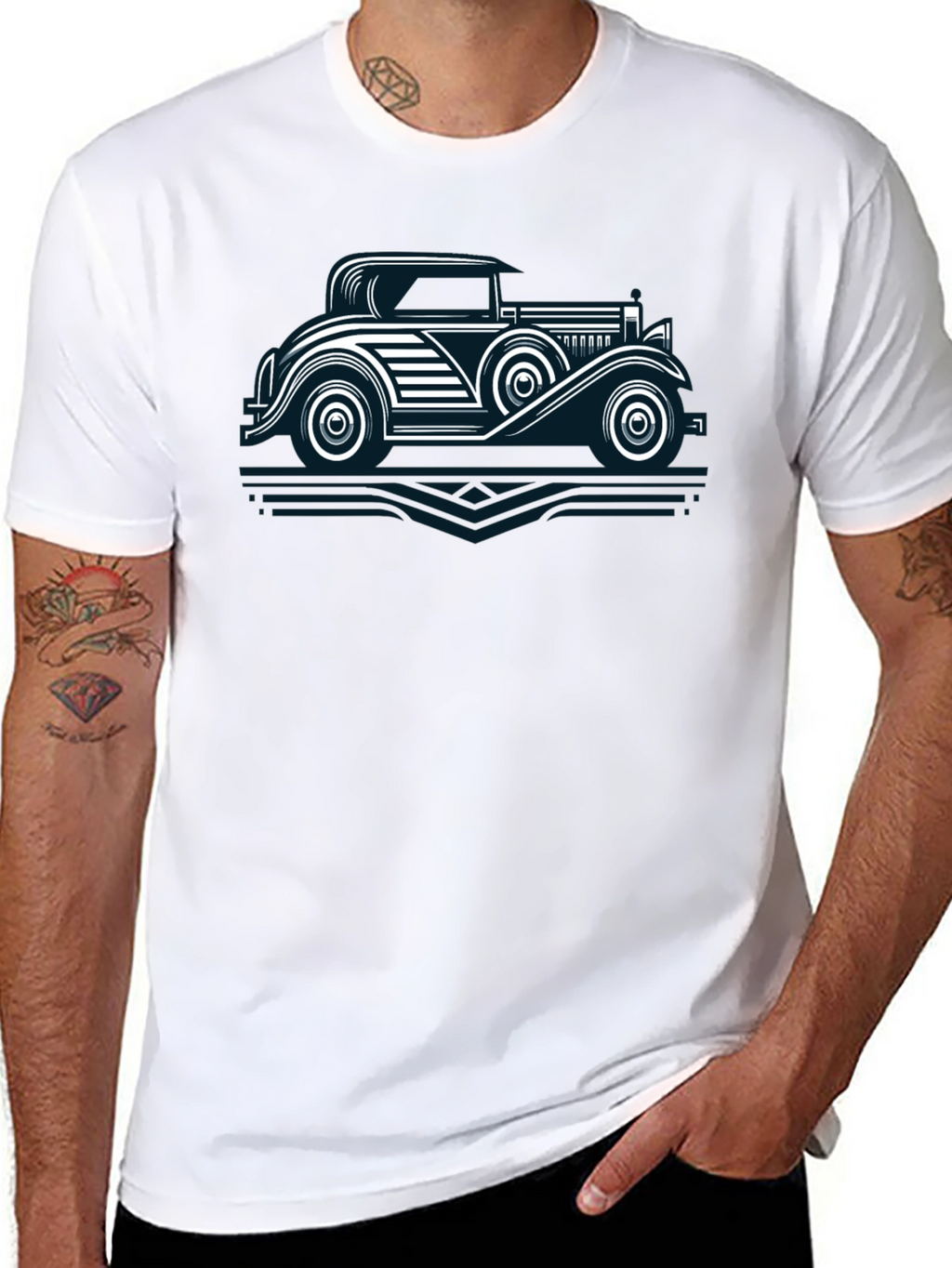 Retro Car Graphic T-Shirt - Classic Auto Tee