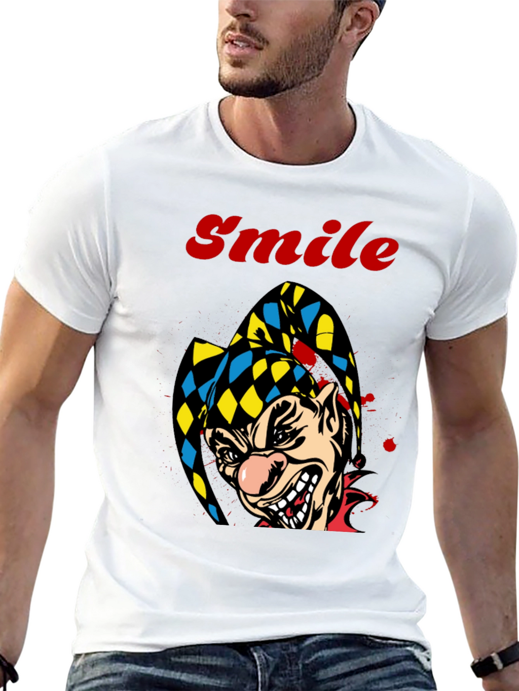Creepy Clown Smile Graphic Tee